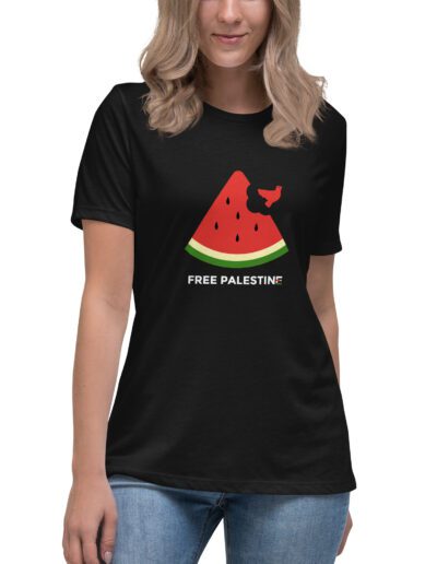 Free Palestine Watermelon Women's Relaxed T-Shirt