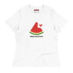 Free Palestine Watermelon Women's Relaxed T-Shirt