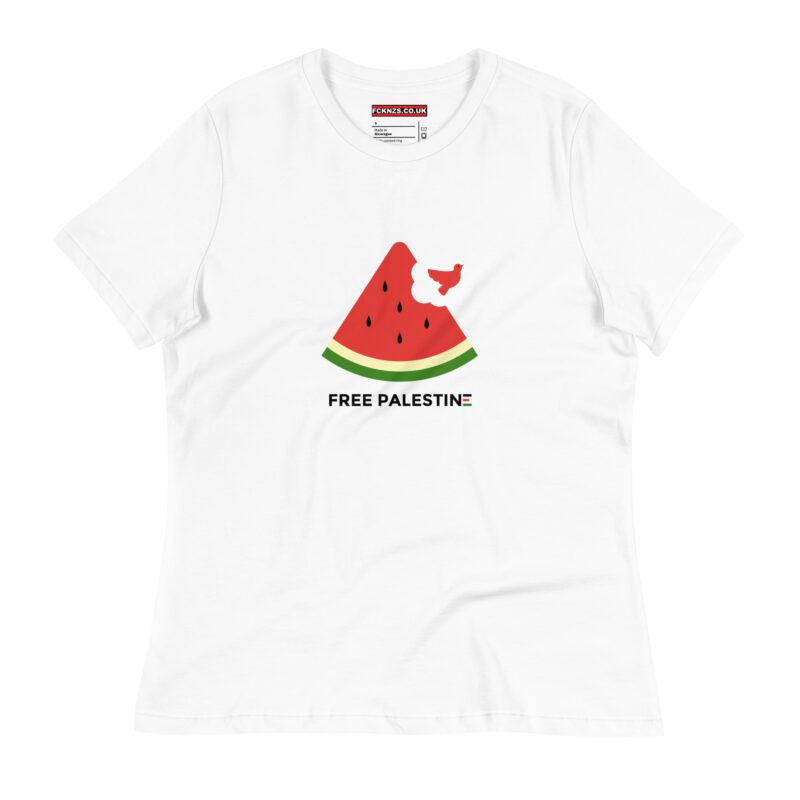 Free Palestine Watermelon Women's Relaxed T-Shirt