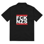FCK NZS Fuck Nazis Antifascist Unisex Button Shirt