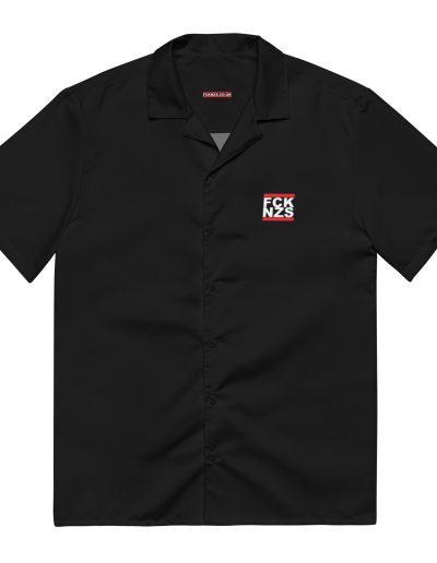 FCK NZS Fuck Nazis Antifascist Unisex Button Shirt