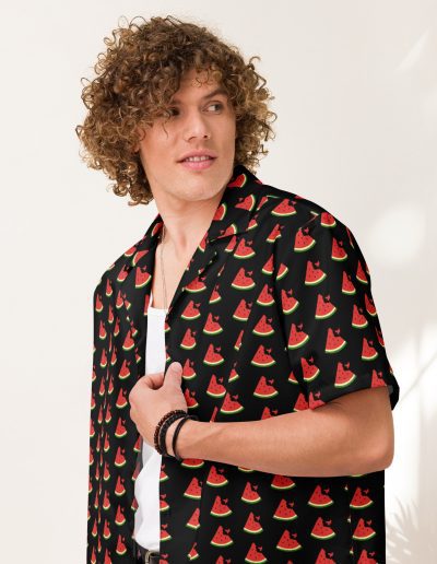 Palestine Watermelon Unisex Button Shirt