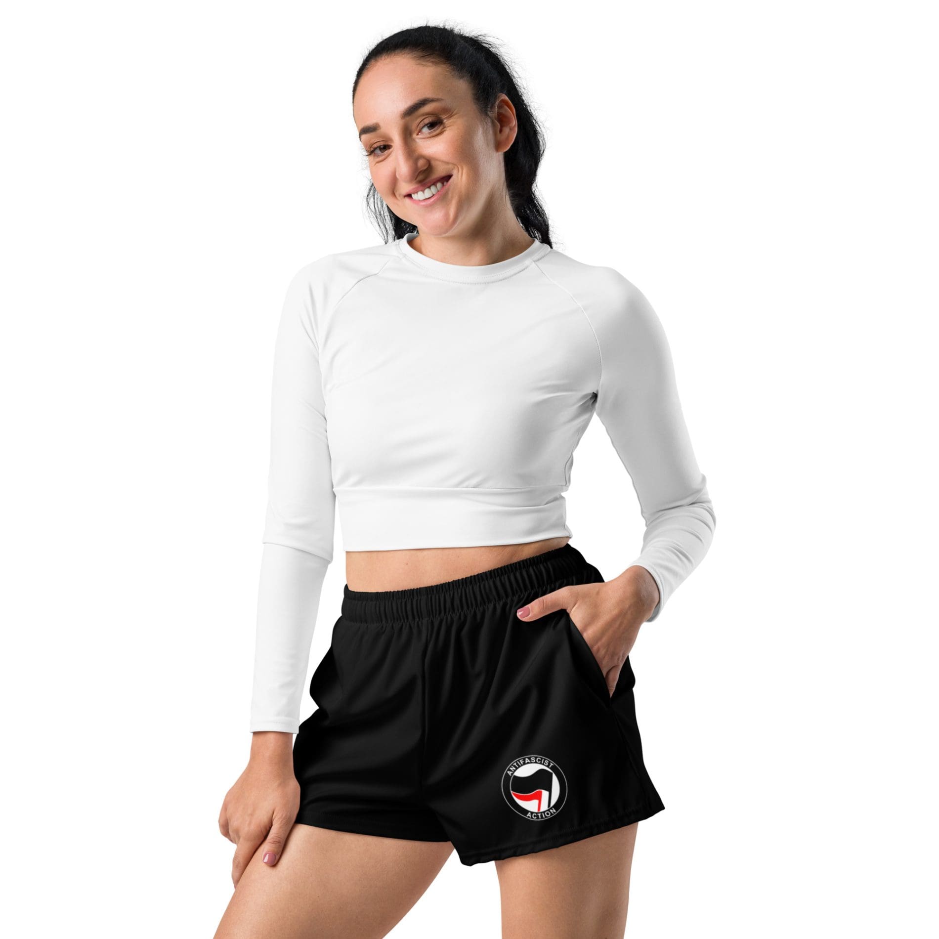Antifascist Action Women’s Recycled Shorts