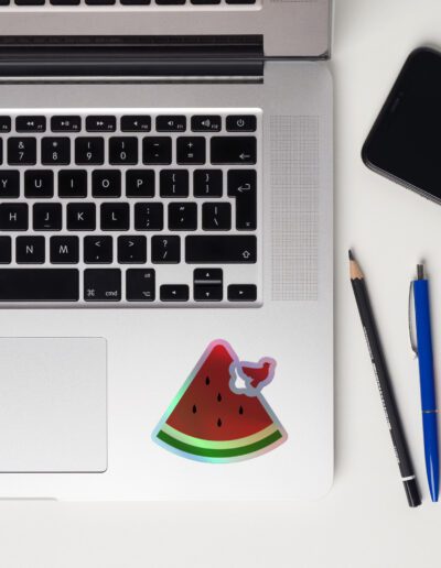 Free Palestine Watermelon Holographic Stickers