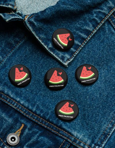 Free Palestine Set of Pin Buttons