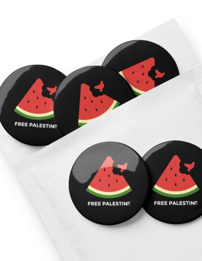 Free Palestine Set of Pin Buttons