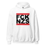FCK NZS Fuck Nazis Black Font Unisex Hoodie