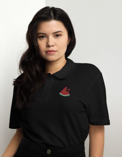 Free Palestine Watermelon Unisex Pique Polo Shirt