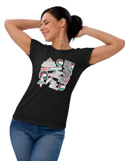 Free Palestine Stickers Women's T-shirt