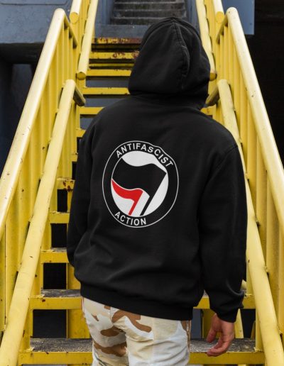 Antifascist Action Unisex Heavy Blend Zip Hoodie