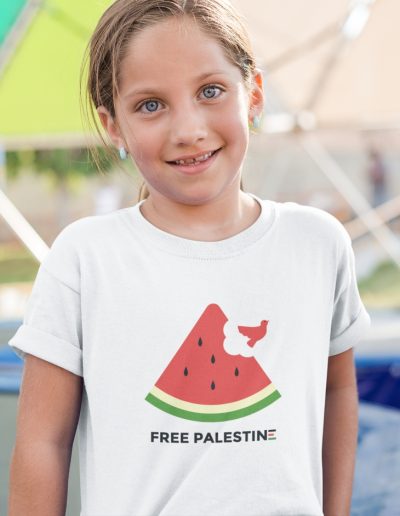 Free Palestine Watermelon Kids T-shirt