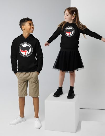 Antifascist Action Kids Eco Hoodie