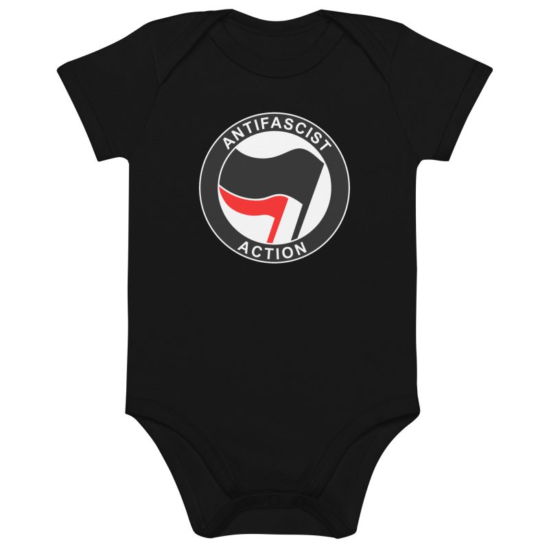 Antifascist Action Organic Cotton Baby Bodysuit