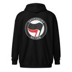 Antifascist Action Unisex Zip Hoodie