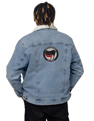 Antifascist Action Denim Sherpa Jacket