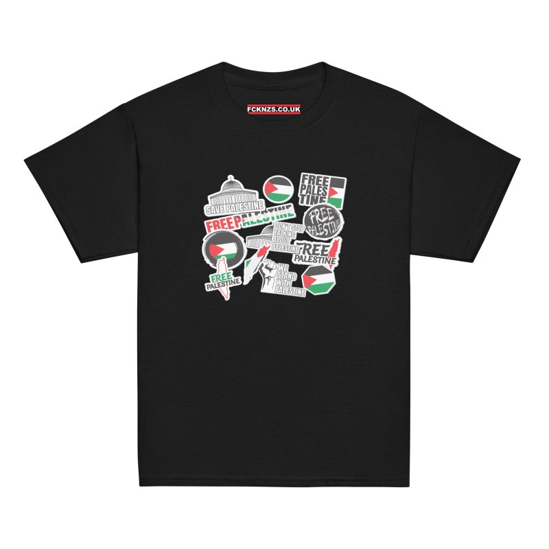 Free Palestine Stickers Kids T-shirt