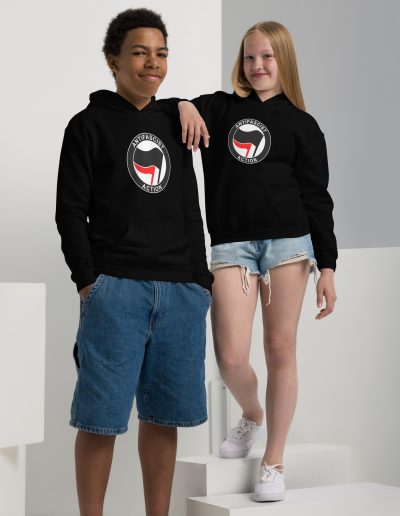 Antifascist Action Kids Heavy Blend Hoodie