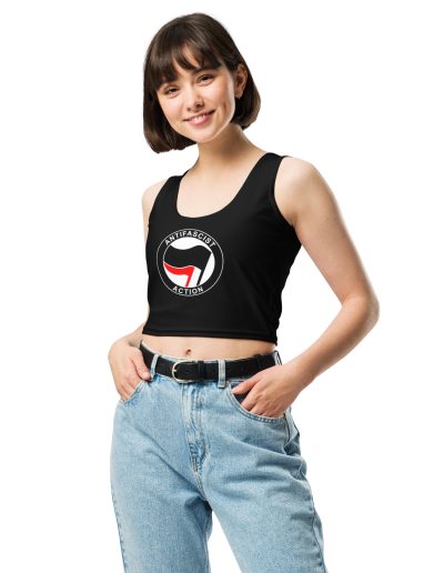 Antifascist Action Crop Top Vest