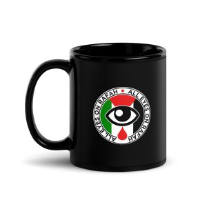 All Eyes On Rafah Black Mug