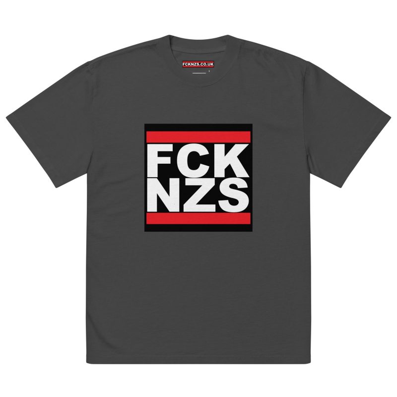 Make a bold statement with the FCK NZS Fuck Nazis Oversized Faded T-shirt. Printed with the vibrant and durable DTF (direct to film) technique, this shirt features a striking design to show your stance against fascism. Made from 100% carded cotton, it offers a boxy, oversized fit for ultimate comfort and style. Wear it proudly to raise awareness and stand up for what’s right.