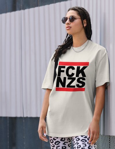 FCK NZS Black Font Oversized T-shirt