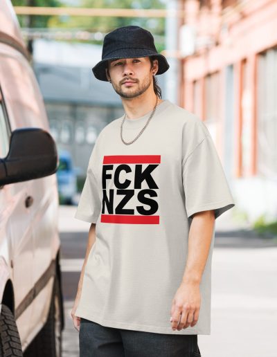 FCK NZS Black Font Oversized T-shirt