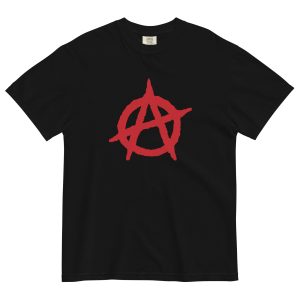 Anarchy Red Anarchist Symbol Unisex Heavyweight T-shirt
