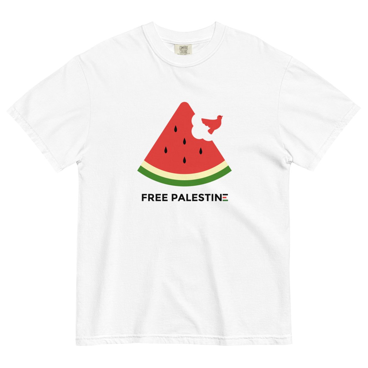 Free Palestine Watermelon Unisex Heavyweight T-shirt