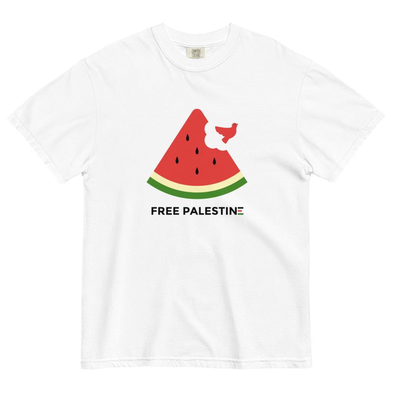 Free Palestine Watermelon Unisex Heavyweight T-shirt