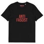 Antifascist Red Unisex Organic Cotton T-shirt