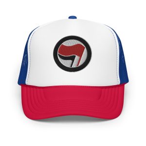 Antifa Antifaschistische Aktion Flag Foam Trucker Hat