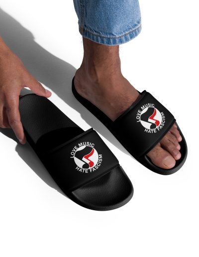 Love Music Hate Fascism Men’s Slides