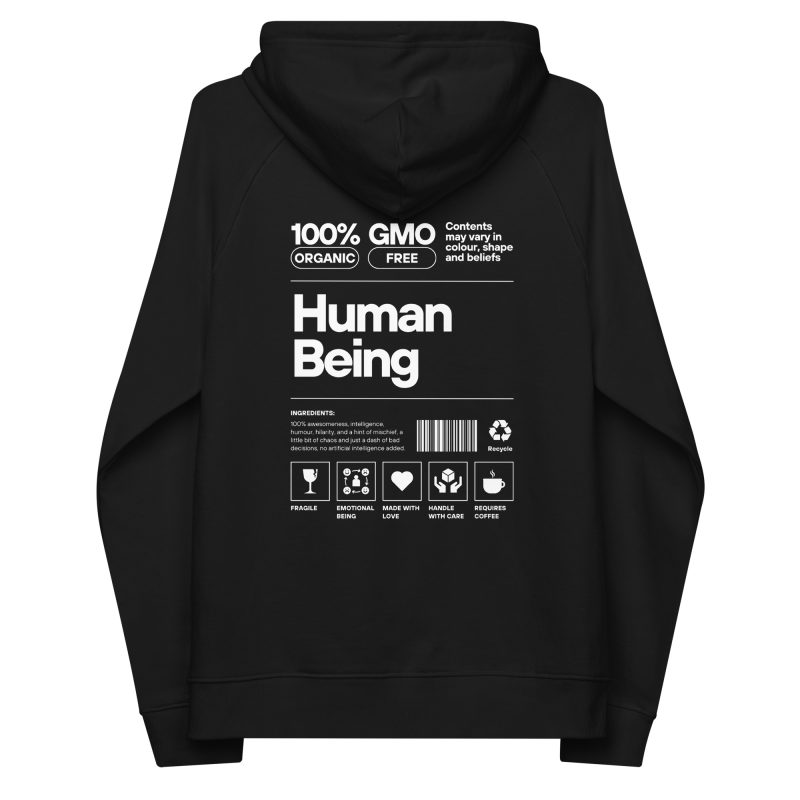 HUMAN BEING Unisex Organic Hoodie