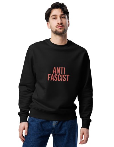 Antifascist Red Unisex Organic Sweatshirt