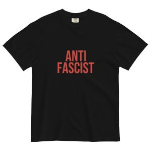 Antifascist Red Unisex Heavyweight T-shirt