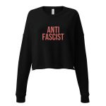 Antifascist Red Crop Sweatshirt