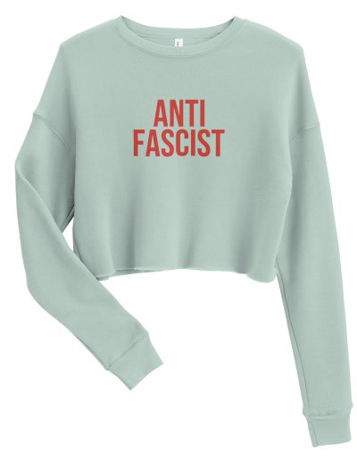 Antifascist Red Crop Sweatshirt