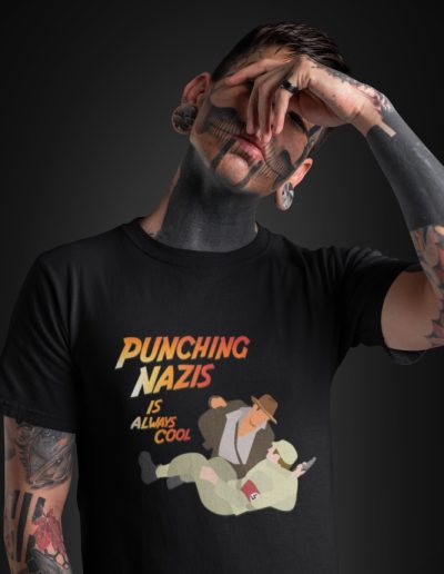 Punching Nazis Is Always Cool Unisex Organic Cotton T-shirt