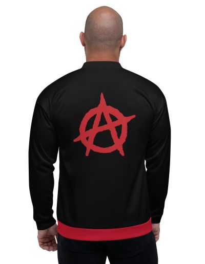 Anarchy Red Anarchist Symbol Unisex Bomber Jacket