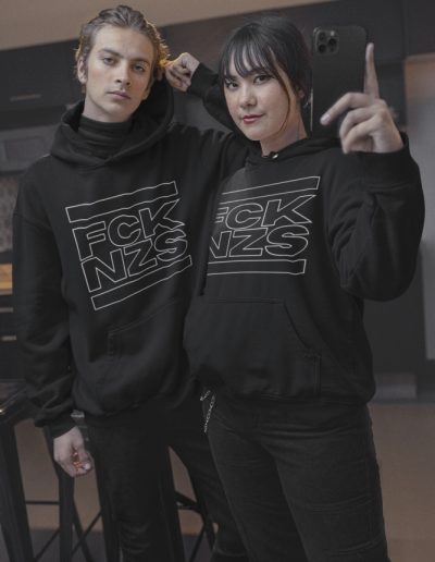 FCK NZS Outline Antifa Hoodie