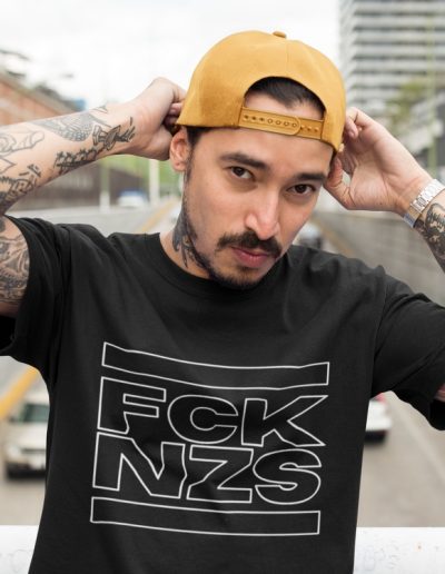 FCK NZS Outline Unisex Organic Cotton T-shirt