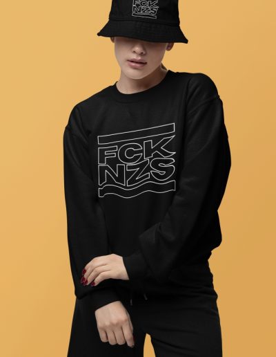 FCK NZS Outline Antifa Sweatshirt