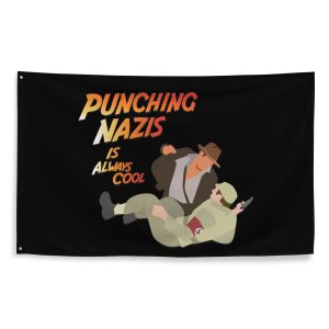 Punching Nazis Is Always Cool Flag