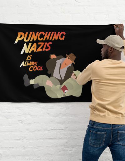 Punching Nazis Is Always Cool Flag