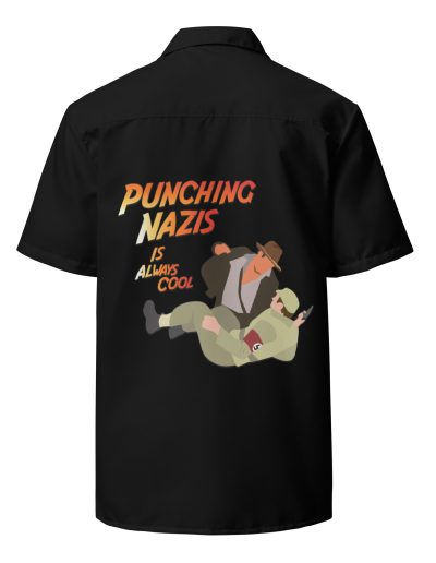 Punching Nazis Is Always Cool Unisex Button Shirt