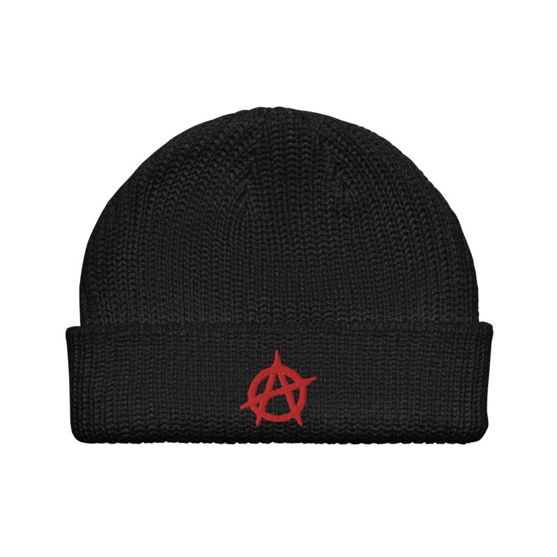 Anarchy Red Anarchist Symbol Fisherman Beanie