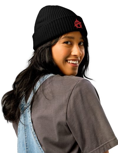 Anarchy Red Anarchist Symbol Fisherman Beanie