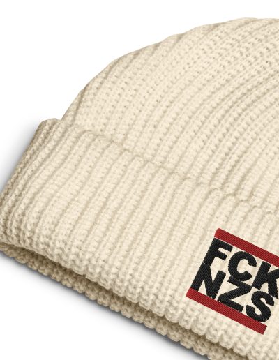 FCK NZS Black Font Fisherman Beanie