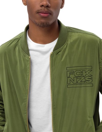 FCK NZS Outline Premium Recycled Bomber Jacket