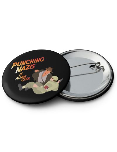 Punching Nazis is Always Cool Set of Pin Buttons